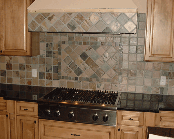 Others , 6 Superb Slate Tile Backsplash : Kitchen Backsplashes