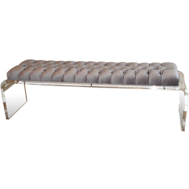 Furniture , 8 Best Lucite Bench : Lucite Waterfall Bench
