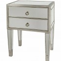 Furniture , 8 Stunning Mirrored nightstands : Mirrored Side Table