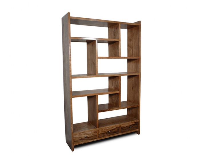 Furniture , 7 Hottest Bookcase room dividers : Natural Bookcase Room Divider