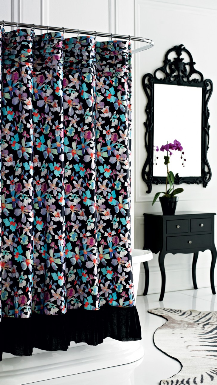 Others , 8 Fabulous Nicole miller shower curtain : Nicole Miller Watermark Shower Curtain