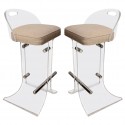 Pair of Lucite Bar Stools , 8 Cool Lucite Bar Stools In Furniture Category