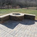 Others , 7 Cool Patio paver ideas : Paver patio with stone firepit