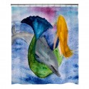 Playful Mermaid , 8 Good Mermaid Shower Curtain In Others Category