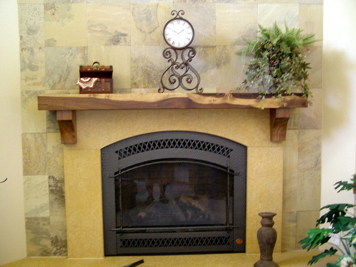 Interior Design , 7 Awesome Rustic fireplace mantels : Rustic Fireplace Mantel