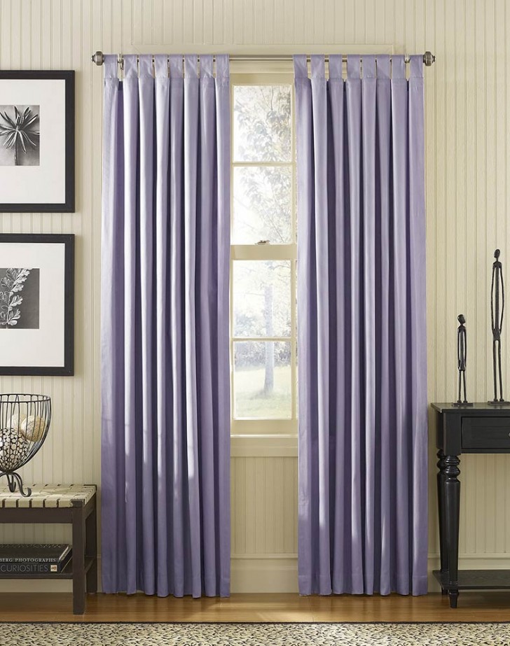 Others , 7 Superb Tab top curtain panels : Sailcloth Cotton Tab