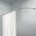 Shown in polished chrome , 6 Awesome L Shaped Shower Curtain Rod In Others Category