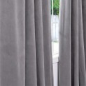 Silver Grey Velvet Blackout Curtain Panel , 7 Amazing Velvet Curtain Panels In Others Category