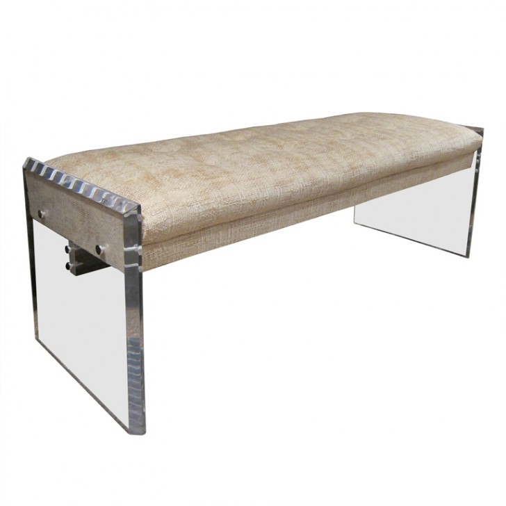 Furniture , 8 Best Lucite bench : Sleek Lucite Bench