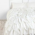 Bedroom , 7 Ideal Ruffle duvet cover : Stitched Scallop Ruffle Duvet Cover