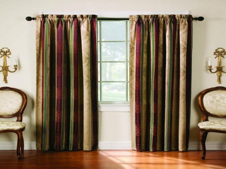 Others , 7 Ultimate Extra long curtain rods : Stripe Extra Long Curtain Rods