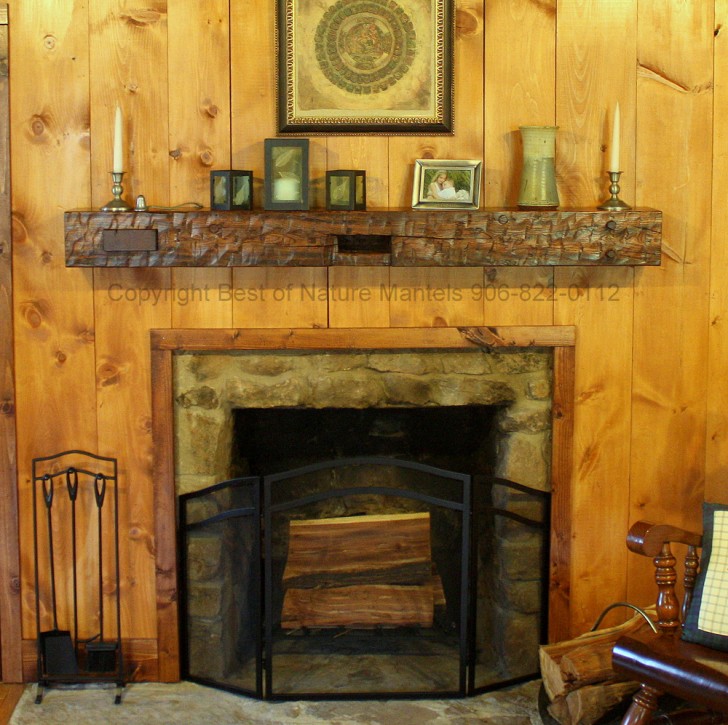 Interior Design , 7 Awesome Rustic fireplace mantels : Timber Mantel A Design