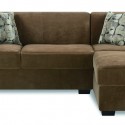 Furniture , 8 Good Velvet sectional : Trinidad Tan Velvet Sectional Sofa