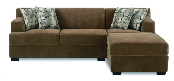Furniture , 8 Good Velvet sectional : Trinidad Tan Velvet Sectional Sofa