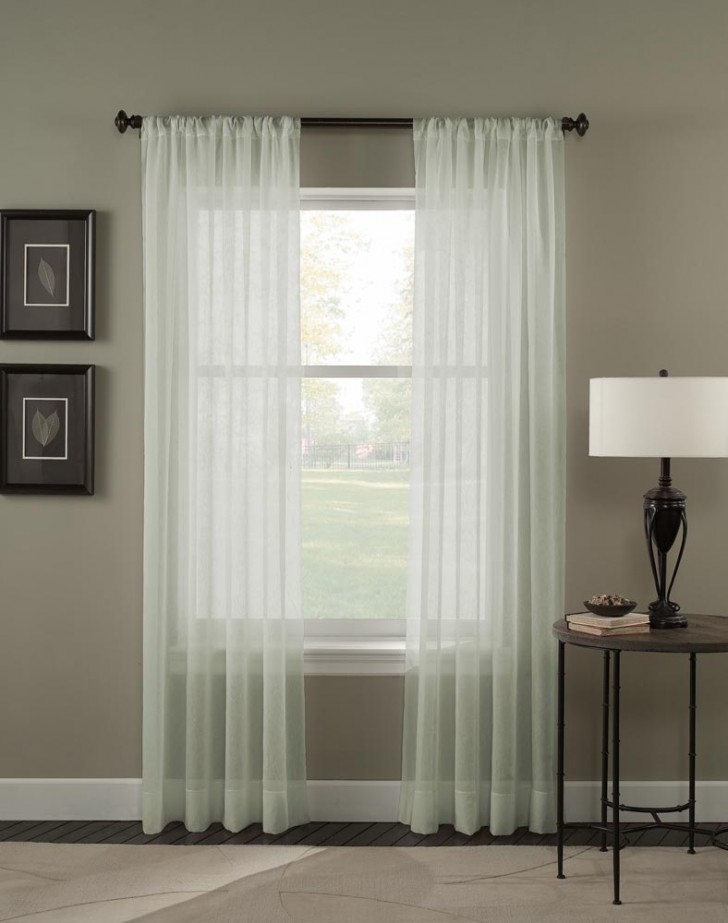 Others , 7 Amazing Sheer curtain panels : Trinity Crinkle Voile Sheer Curtain Panel