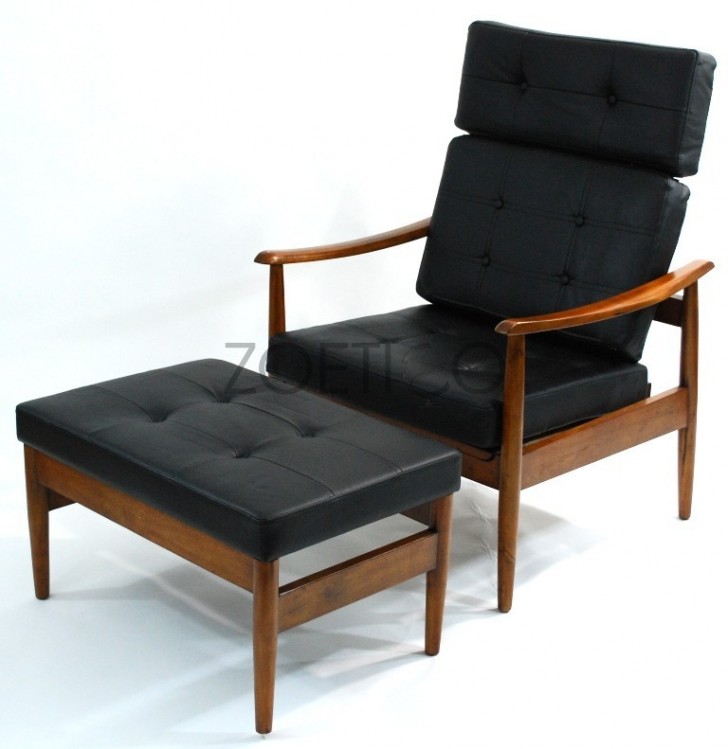 Furniture , 8 Superb Mid century reproduction furniture : Vodder Lounge Chair