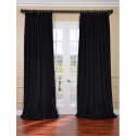 Warm Black Velvet Blackout , 8 Hottest Extra Wide Curtain Panels In Others Category
