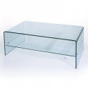 Furniture , 6 Hottest Bent glass coffee table :  Waterfall Bent Glass Coffee Table