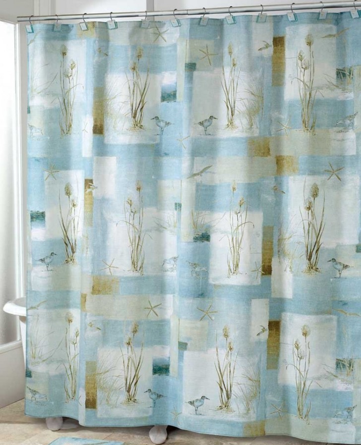Others , 8 Best Coastal shower curtains : Waters Shower Curtain