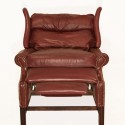 Furniture , 7 Ideal Leather wingback recliner : Wing Back Leather Recliner