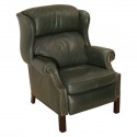 Furniture , 7 Ideal Leather wingback recliner : Wingback Chippendale Leather Recliner