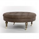 Zentique Maison Tufted , 7 Fabulous Round Tufted Ottoman In Furniture Category