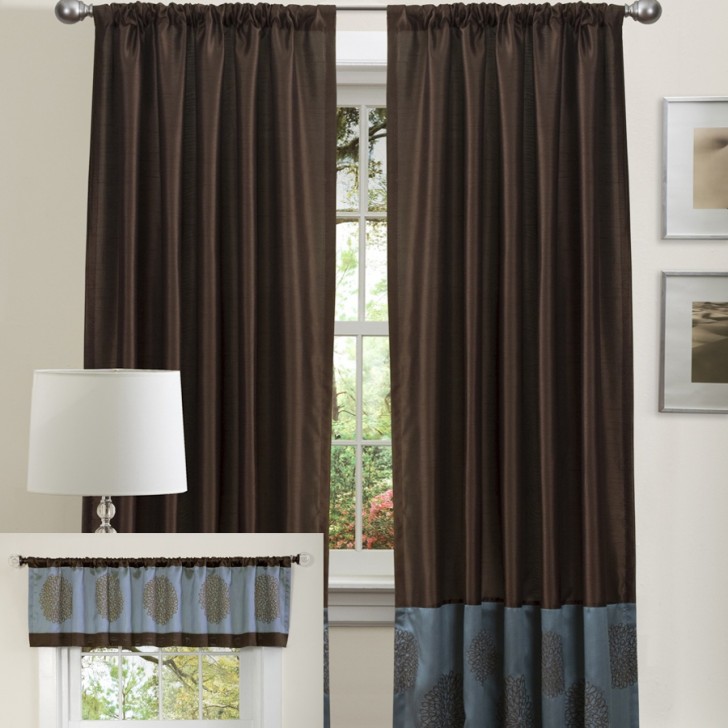 Others , 8 Charming Lined curtain panels :  Blackout Curtains