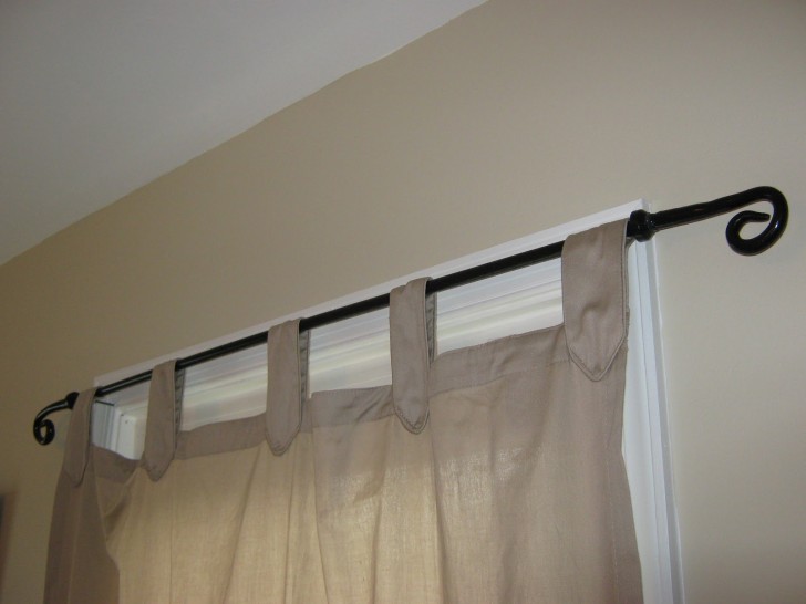 Others , 6 Stunning Iron curtain rods :  Brushed Nickel Shower Curtain Rod