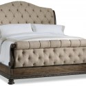  cheap bedroom furniture , 7 Superb Tufted Sleigh Bed In Bedroom Category