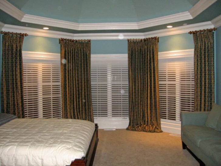 Interior Design , 8 Charming Bay window curtain ideas :  Curtain Design