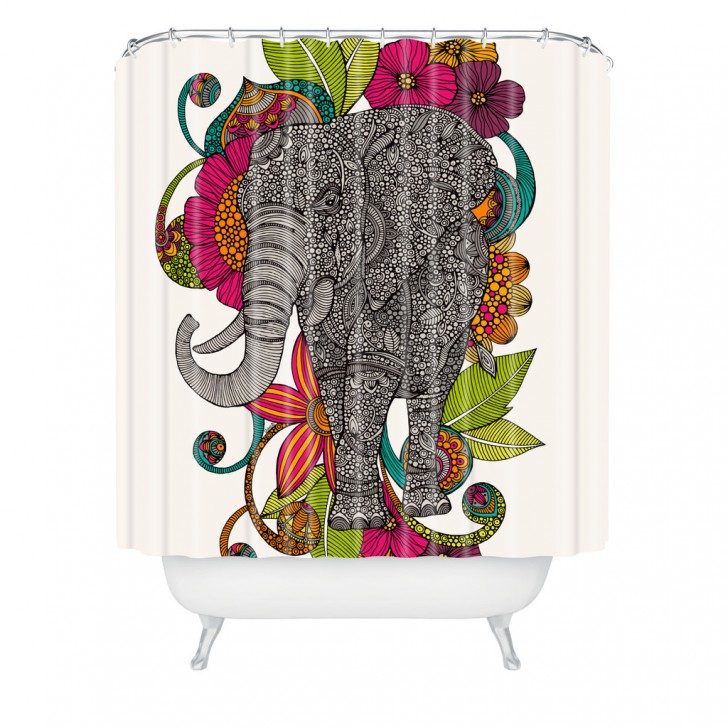 Others , 7 Cool Elephant shower curtain :  Elephant Shower Curtains