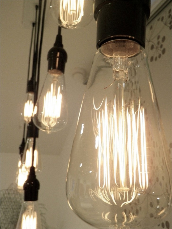 Lightning , 7 Awesome Edison bulb chandelier : Industrial Modern Chandelier