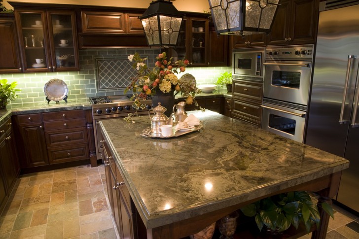 Kitchen , 5 Top Sandstone countertops :  Kitchen Backsplash