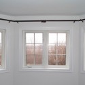 Interior Design , 7 Unique Bay window curtain rod :  kitchen curtains