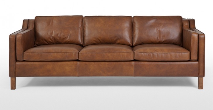 Furniture , 7 Gorgeous Saddle leather sofa :  Leather Sectional Sofa