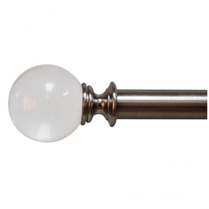 Others , 7 Gorgeous Brushed nickel curtain rods : Metal Single Curtain Rod