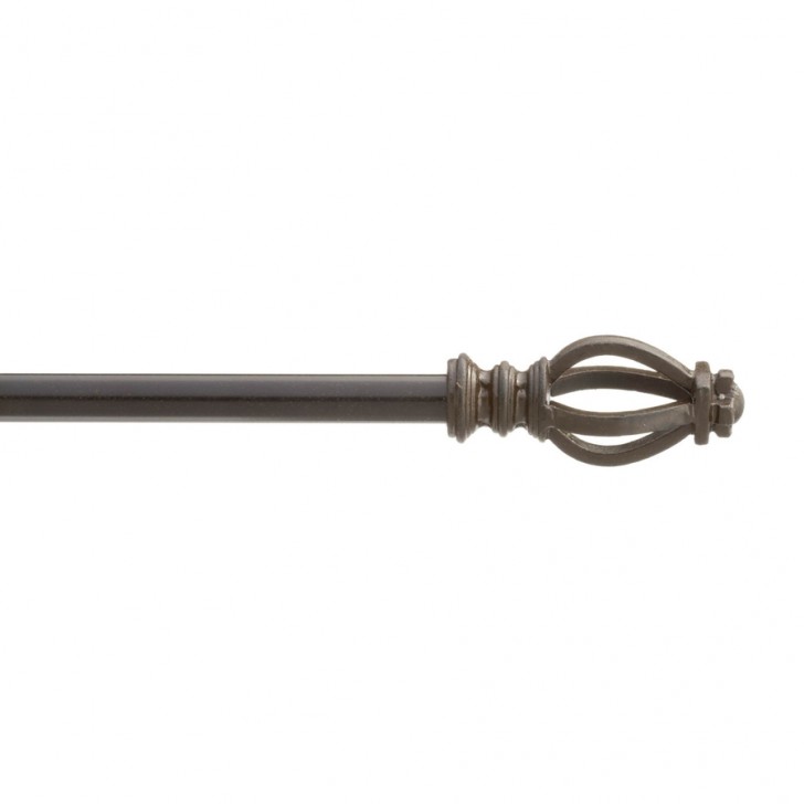 Others , 7 Gorgeous Rustic curtain rods : Metal Single Curtain Rod