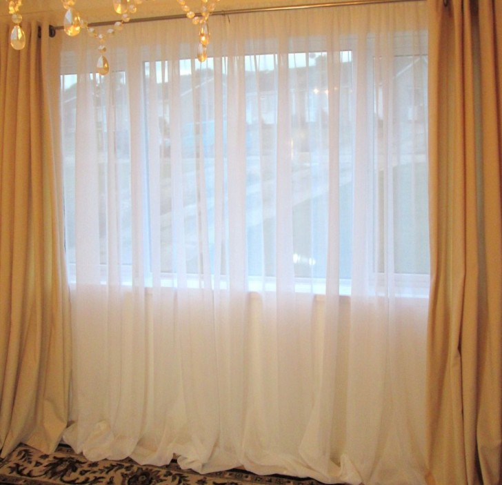 Others , 8 Superb Extra long curtain panels :  Modern Curtains