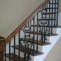  ornamental iron , 8 Nice Wrought Iron Stair Railing In Interior Design Category