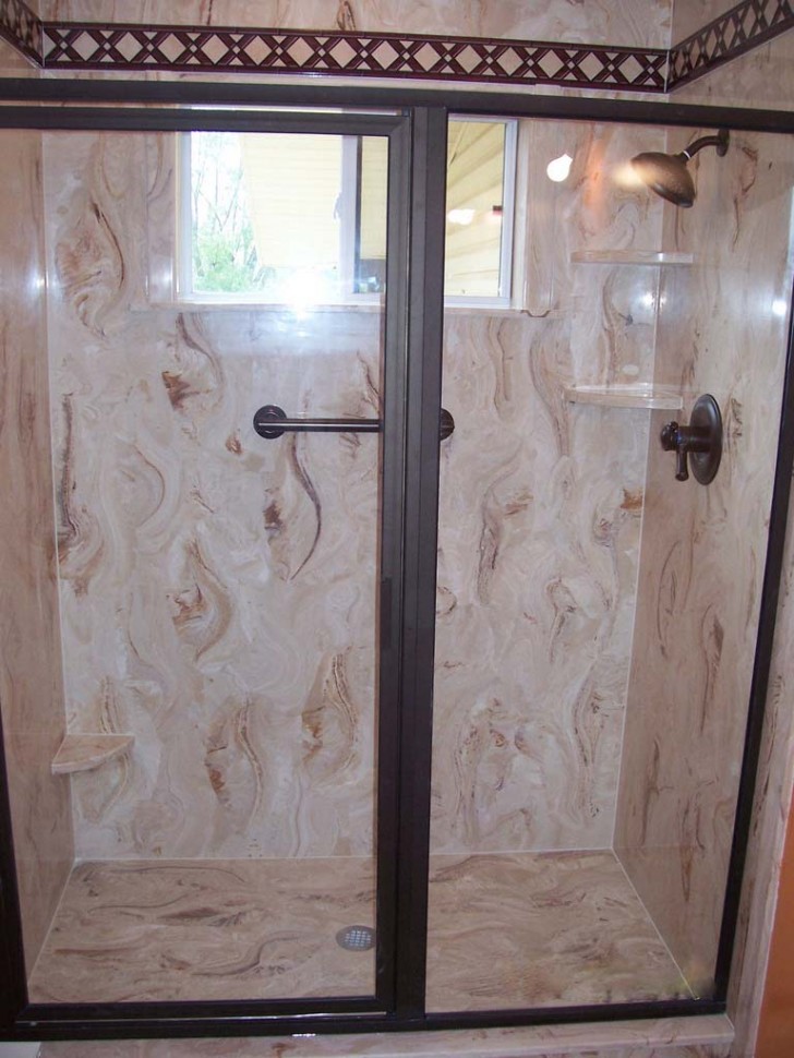 Bathroom , 8 Fabulous Cultured marble shower : Regular Cultured Marble