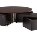 round coffee table ottomans underneath , 6 Awesome Coffee Table With Ottomans Underneath In Furniture Category