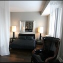 Apartment , 8 Popular Studio apartment dividers : sheer room divider drapes