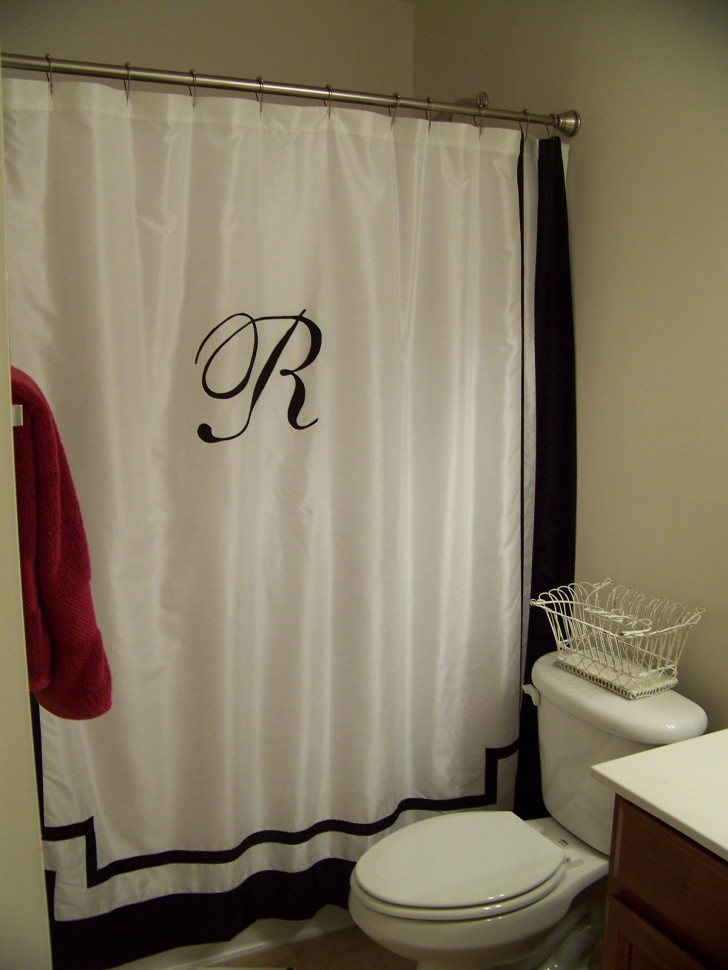 Others , 8 Ideal Monogram Shower Curtain :  shower screen