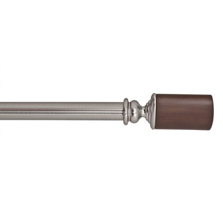 Others , 7 Gorgeous Brushed nickel curtain rods : Single Curtain Rod
