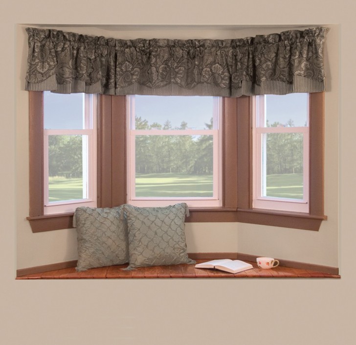 Others , 7 Top Bay Window Curtain Rod :  swing arm curtain rod