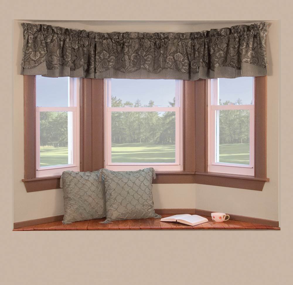 1000x970px 7 Top Bay Window Curtain Rod Picture in Others