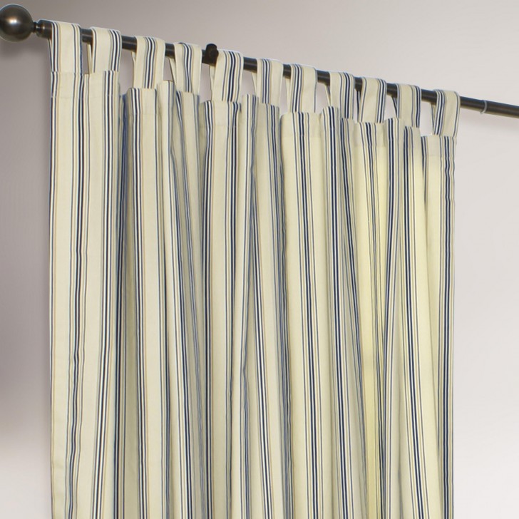 Others , 7 Ultimate Navy striped curtains : Thermalogic Navy Striped