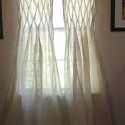 Others , 8 Hottest Burlap curtain panels : urlap Smocked Curtains