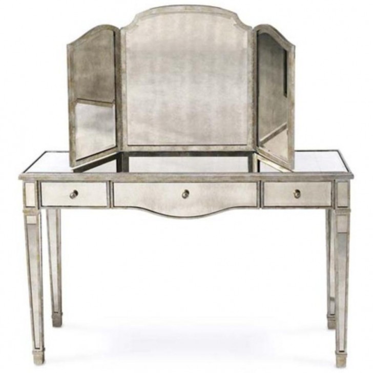 Furniture , 7 Hottest Mirrored vanity table :  Vanity Table With Mirror