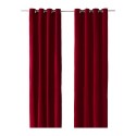 velvet Curtains in Red , 7 Top Ikea Blackout Curtains In Others Category
